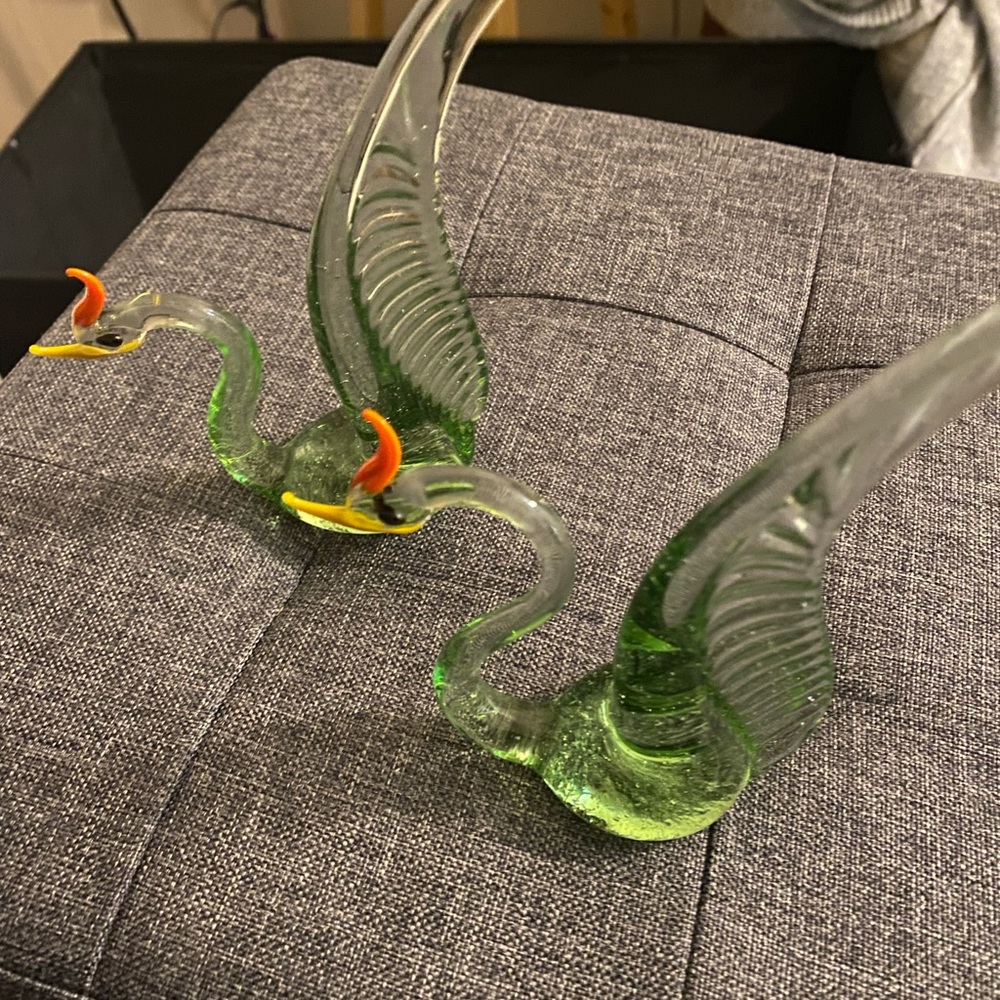 Glass Bird Figurines